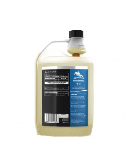 Equestrizone Liquid Garlic Solution back